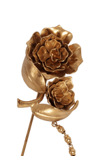 FLOWER-DETAIL LAPEL PIN