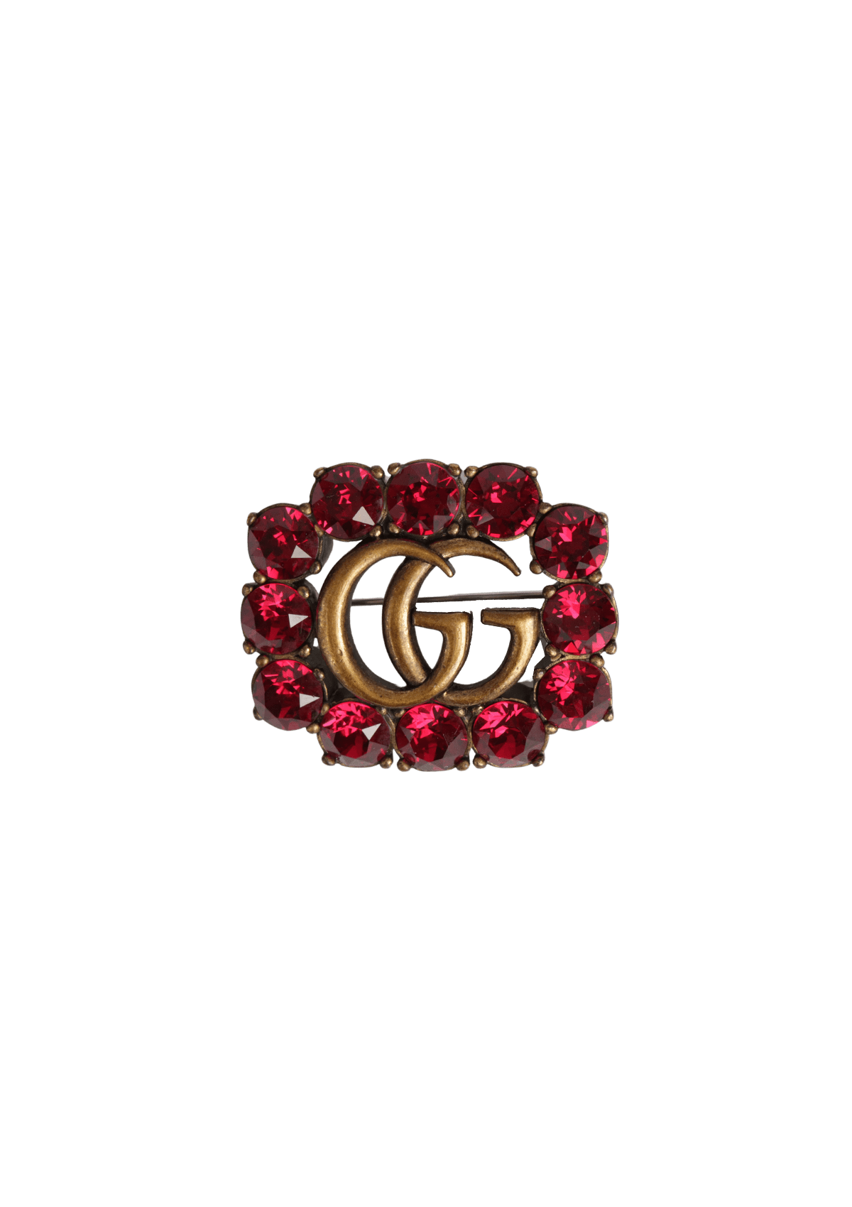 BROCHE GUCCI DOUBLE G BROOCH DOURADO ORIGINAL – Gringa