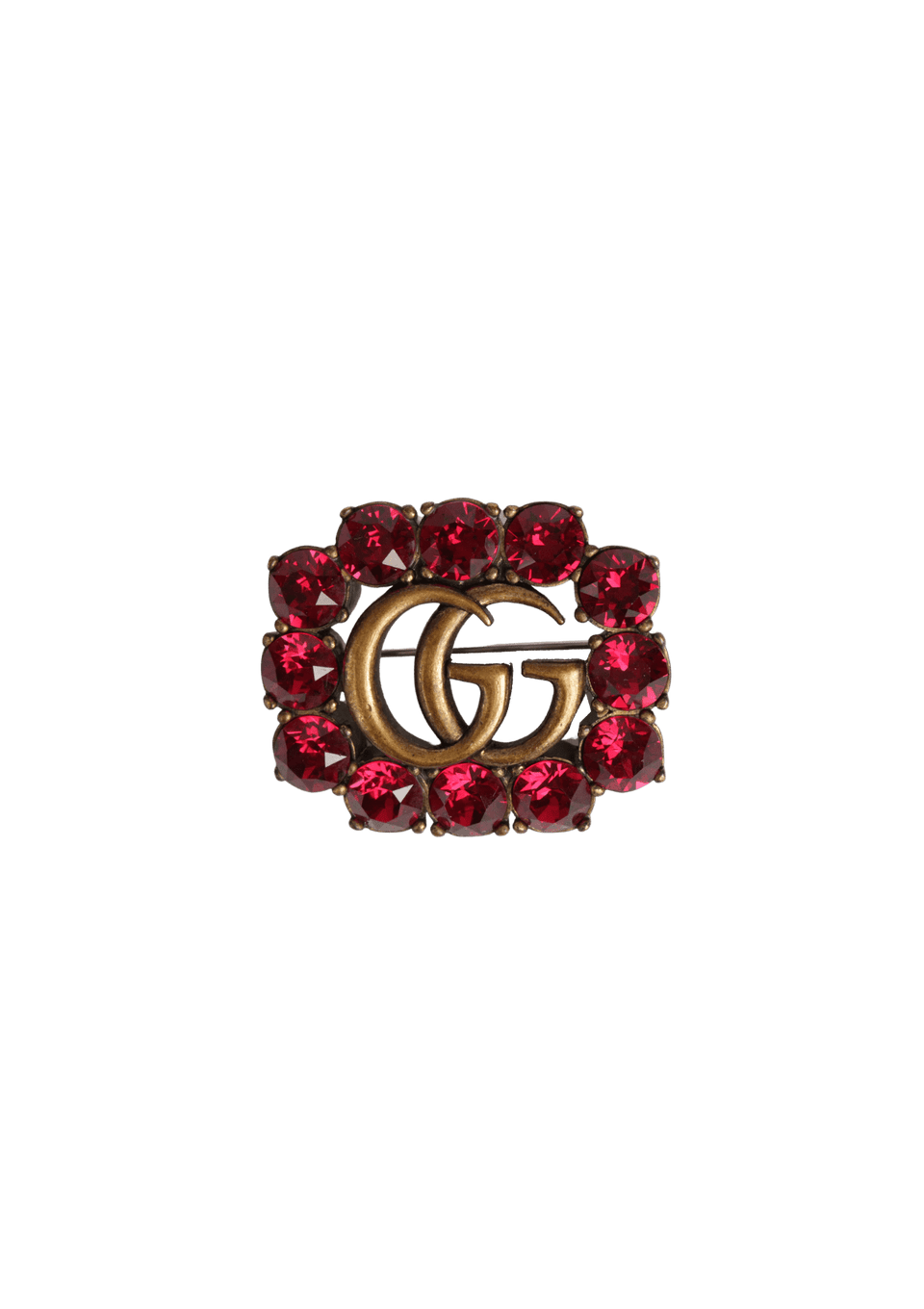 BROCHE GUCCI DOUBLE G BROOCH DOURADO ORIGINAL – Gringa