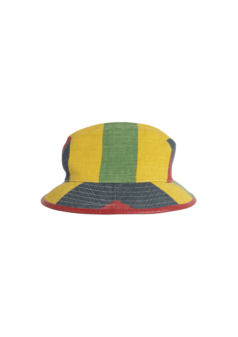 BAIADERA STRIPED CANVAS BUCKET HAT P