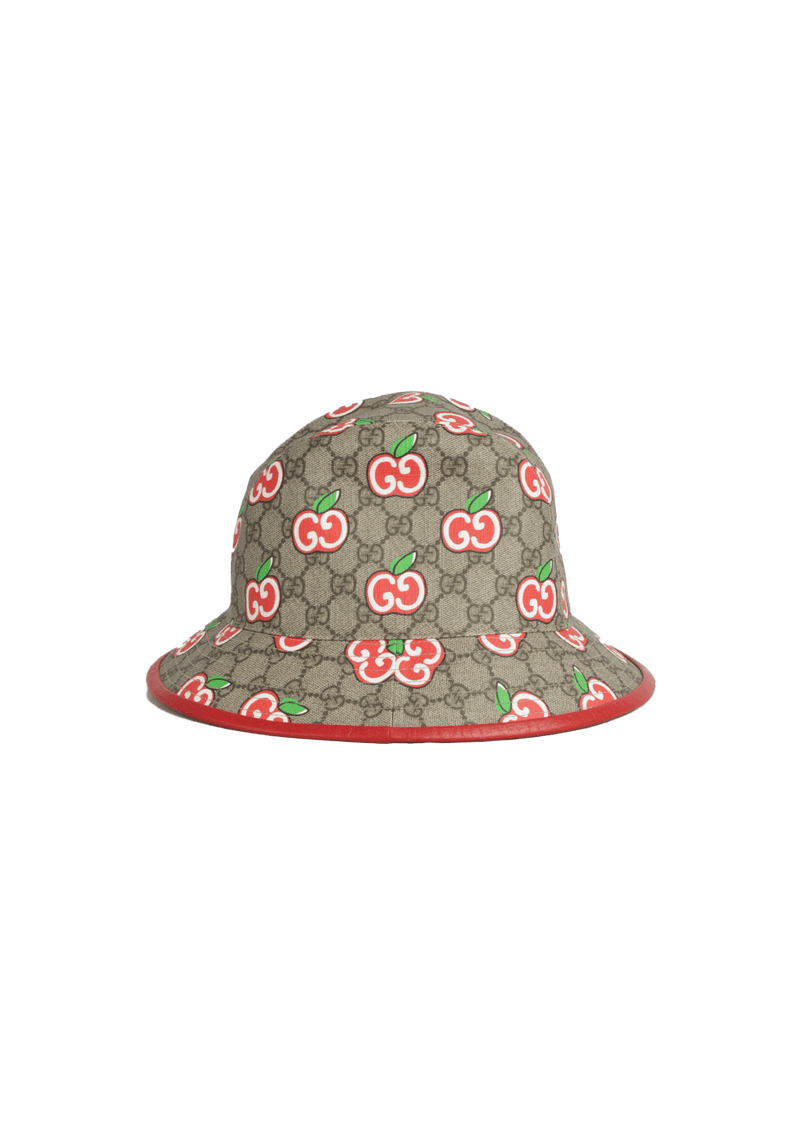 GG SUPREME APPLE PRINT BUCKET HAT