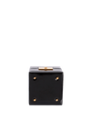 PATENT LEATHER BOX CUBE BAG