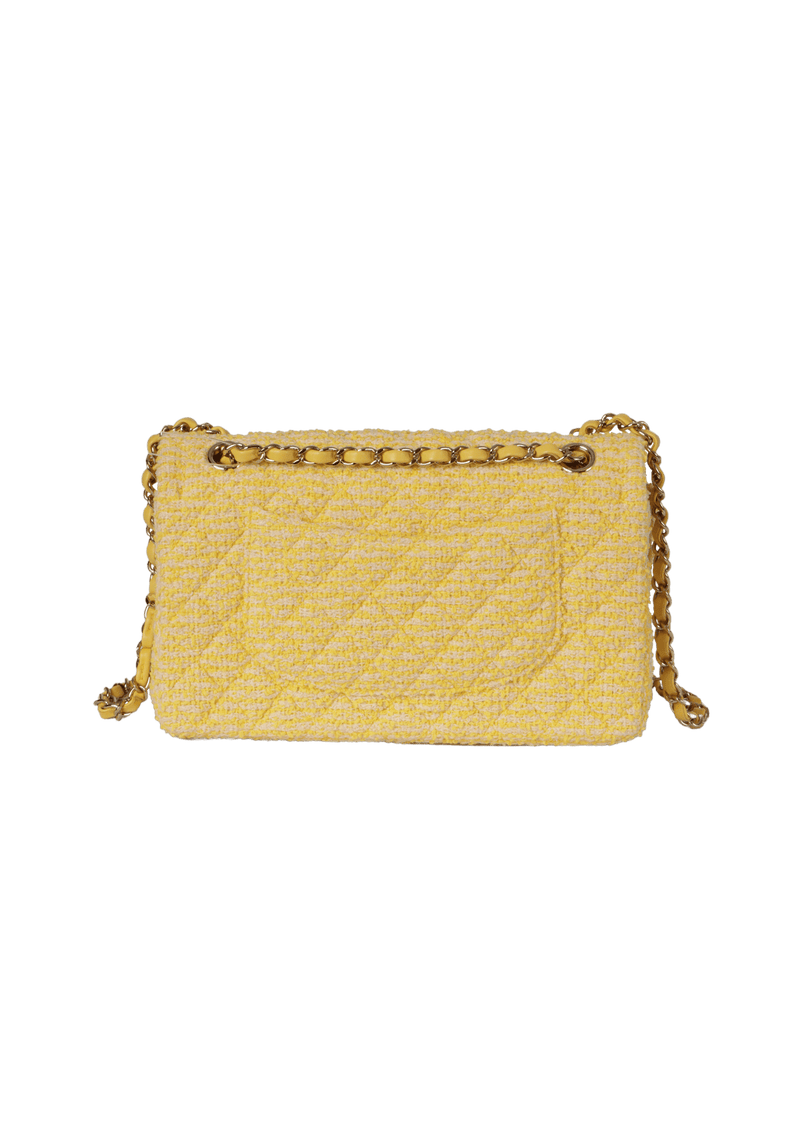 MEDIUM CLASSIC DOUBLE FLAP TWEED