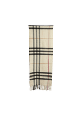 CASHMERE CHECK SCARF