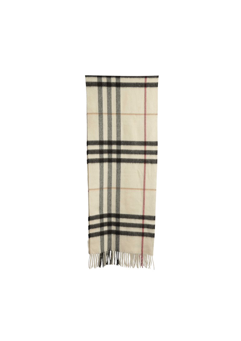 CASHMERE CHECK SCARF