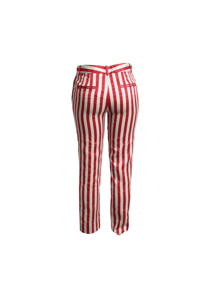 STRIPED STRAIGHT LEG PANTS  38