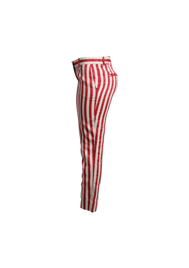 STRIPED STRAIGHT LEG PANTS  38