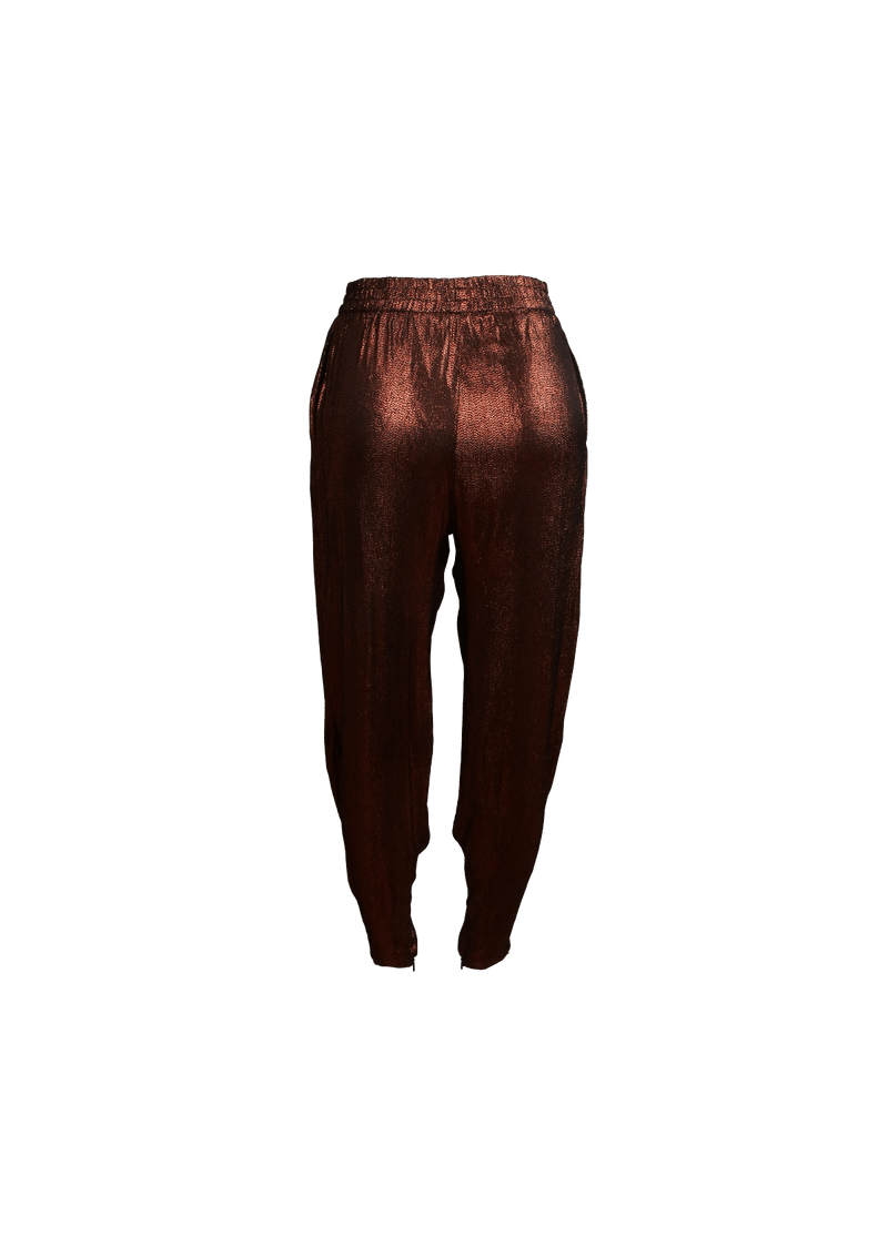 METALLIC JOGGER PANTS 38