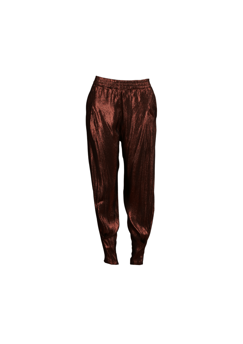 METALLIC JOGGER PANTS 38