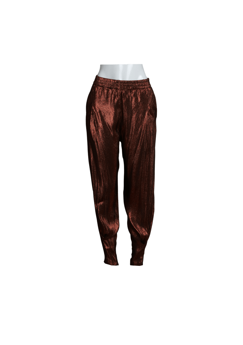 METALLIC JOGGER PANTS 38