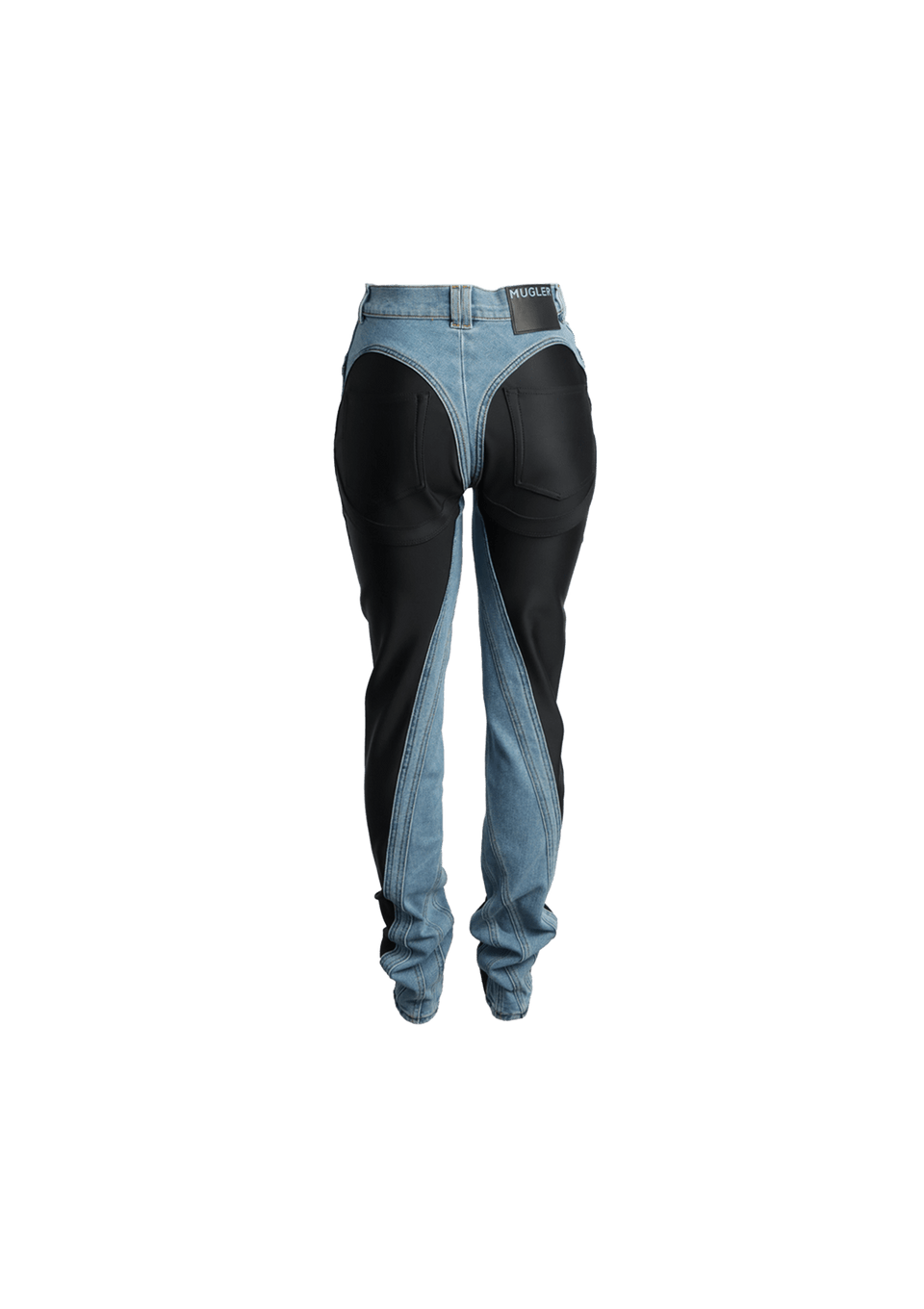  MUGLER スキニーデニム 34 MUGLER スキニーデニム 34 MUGLER - Two-tone Cotton Denim Skinny