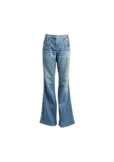 HIGH WAIST DENIM PANTS 40