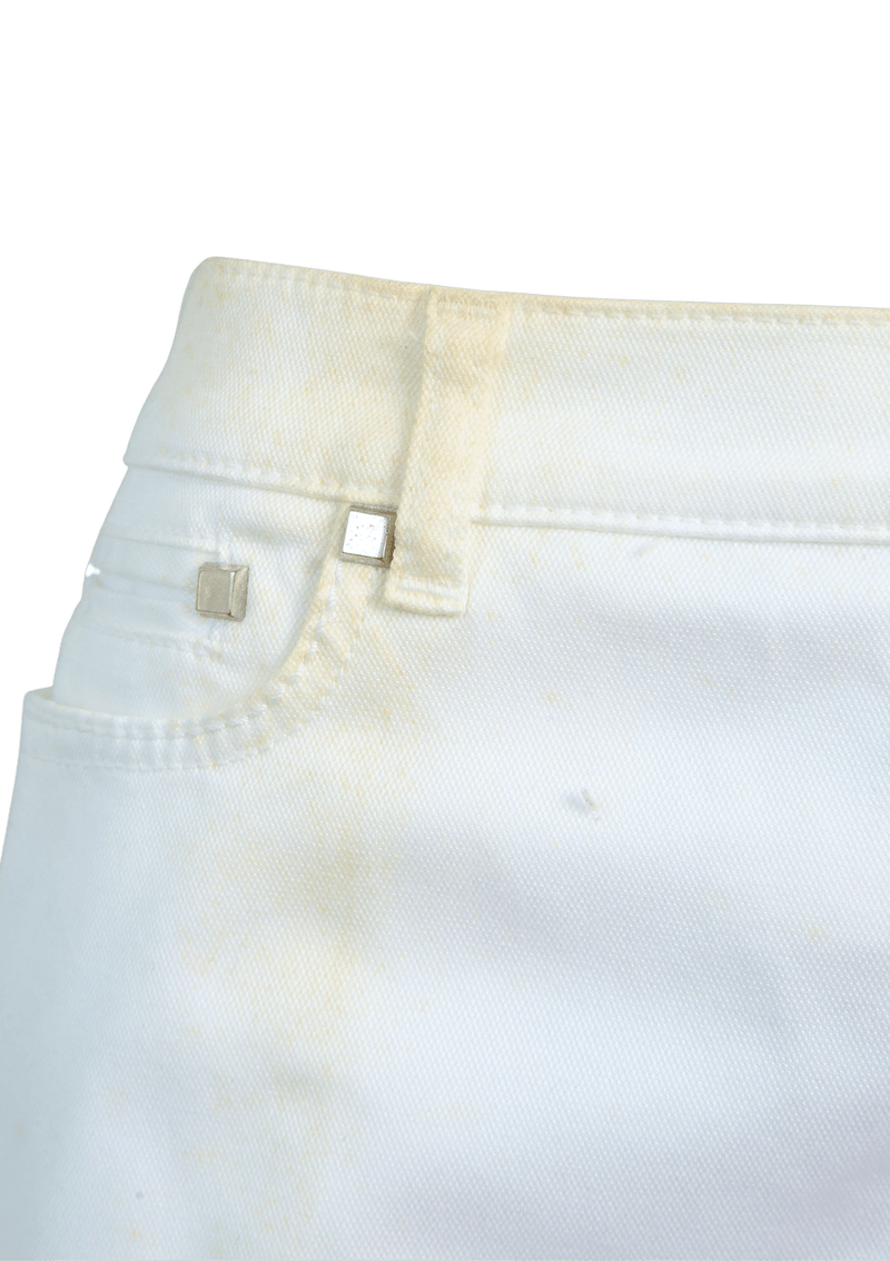 WHITE DENIM PANTS 42