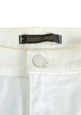 WHITE DENIM PANTS 42