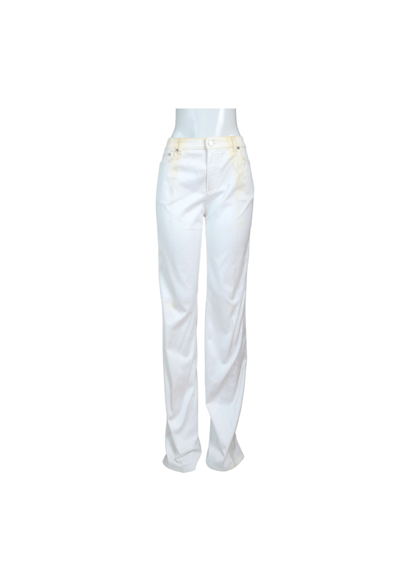 WHITE DENIM PANTS 42