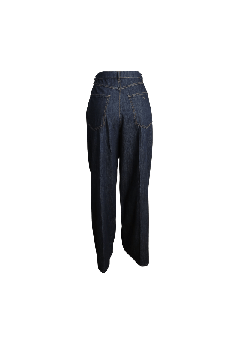 WIDE LEG DENIM PANTS 40