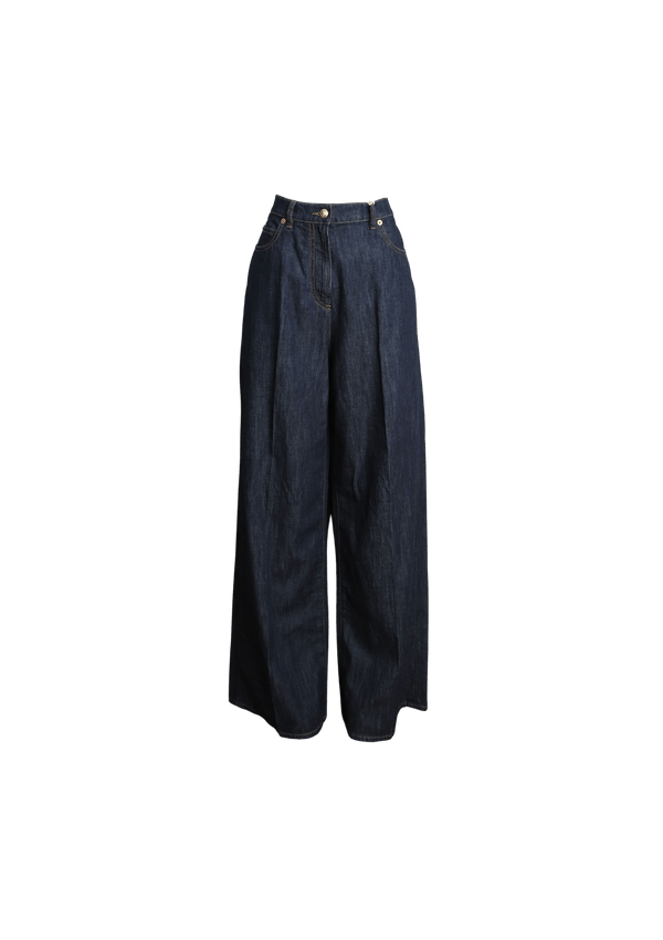 WIDE LEG DENIM PANTS 40