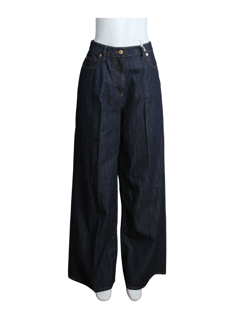 WIDE LEG DENIM PANTS 40