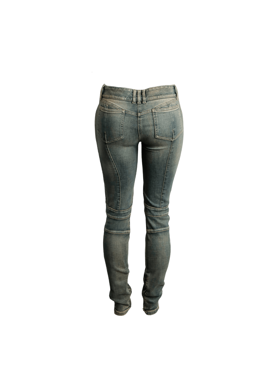 CALÇA BALMAIN DENIM PANTS CINZA 34 ORIGINAL – Gringa