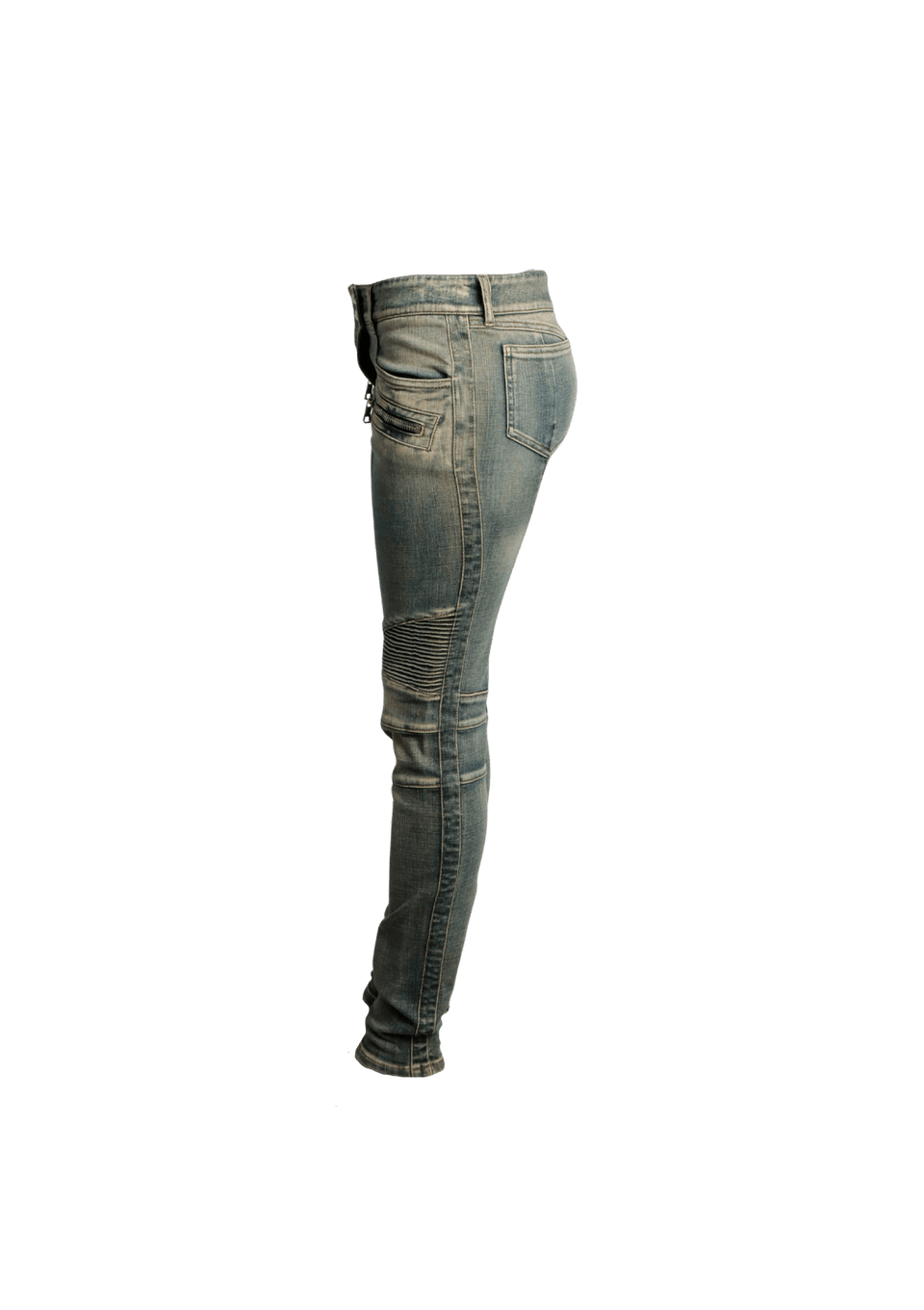 CALÇA BALMAIN DENIM PANTS CINZA 34 ORIGINAL – Gringa