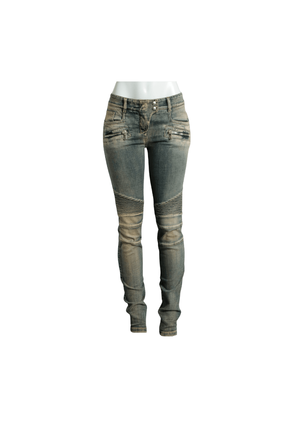 CALÇA BALMAIN DENIM PANTS CINZA 34 ORIGINAL – Gringa