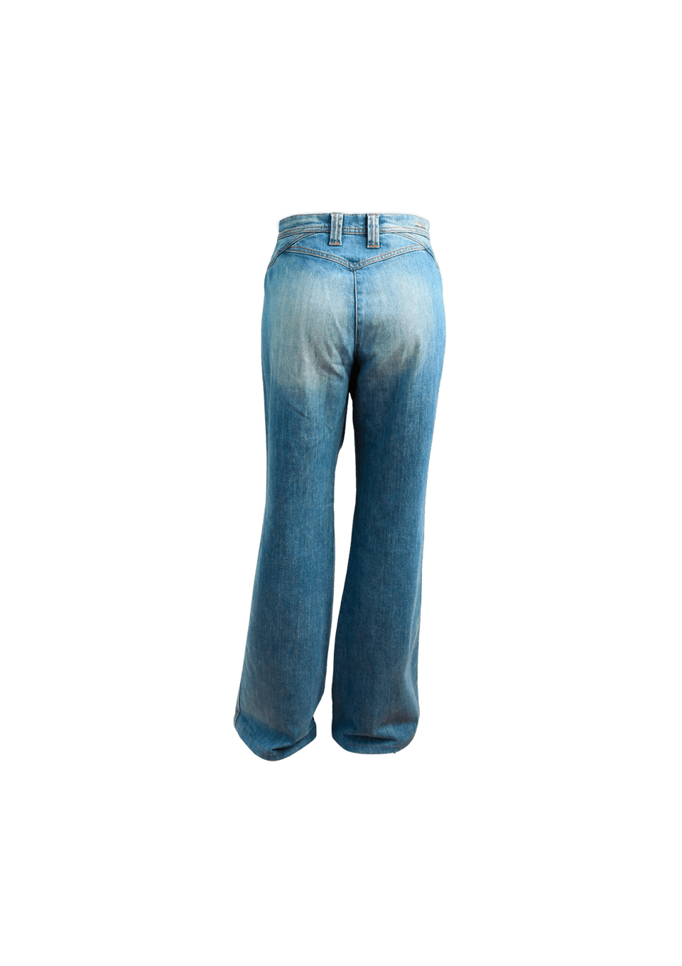HIGH WAIST DENIM PANTS 40
