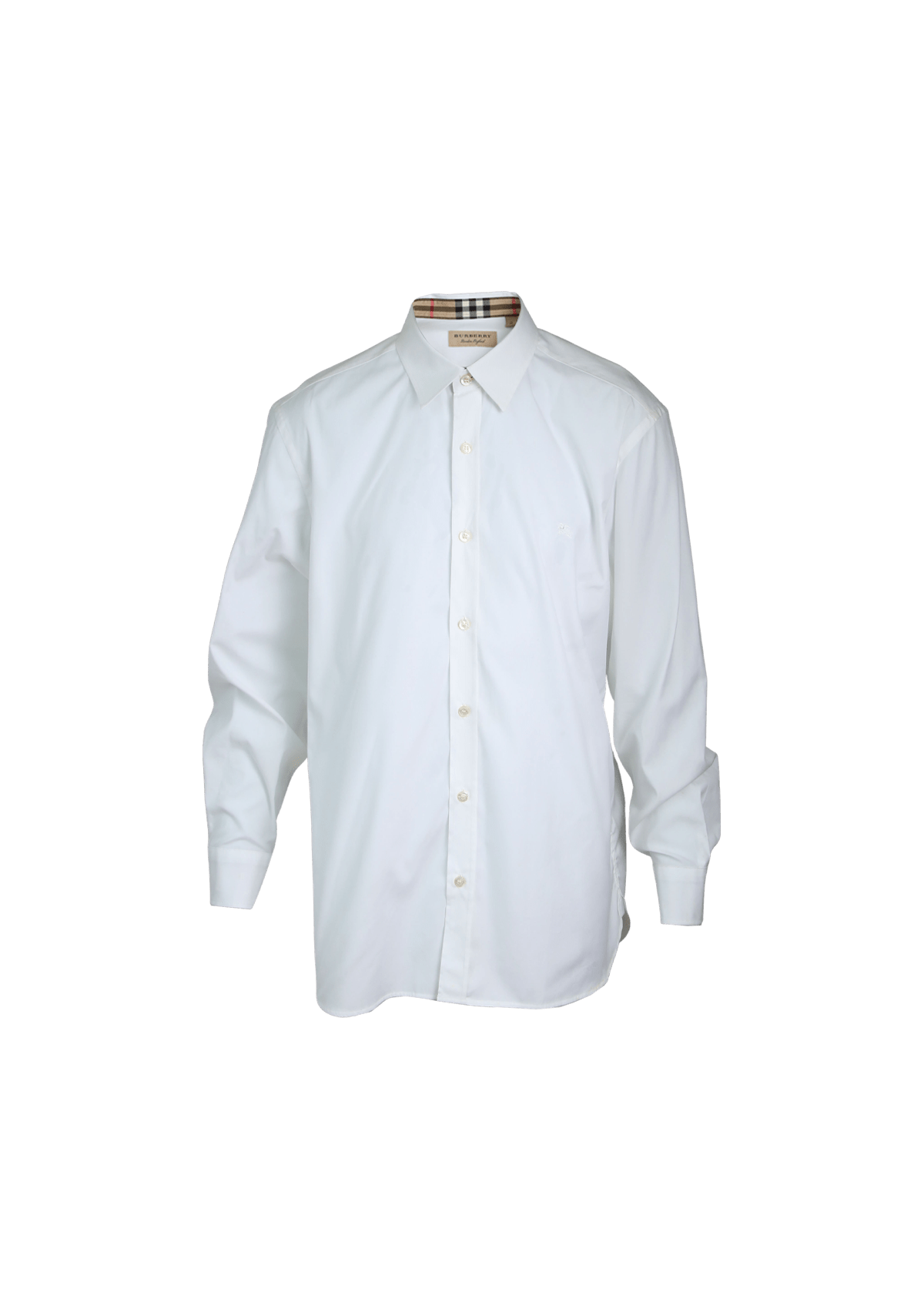 CAMISA BURBERRY HOUSE CHECK LONG SLEEVE SHIRT GG BRANCO ORIGINAL
