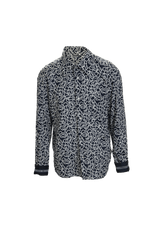 NAVY PRINT SHIRT 38