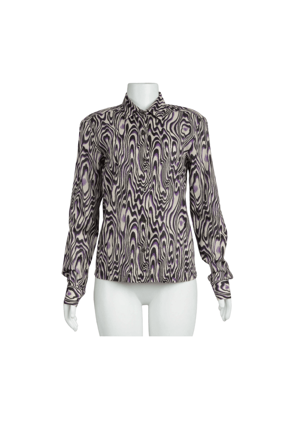 CAMISA DRIES VAN NOTEN LONG SLEEVE SHIRT 34 ROXO ORIGINAL