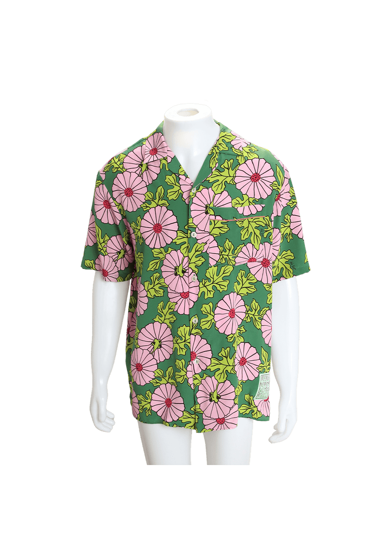 KEN SCOTT EDITION SILK FLORAL PRINT SHIRT 42