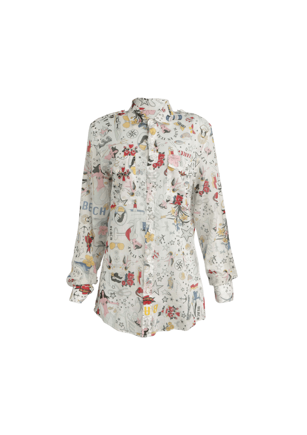 VINTAGE GRAPHIC PRINT SHIRT P