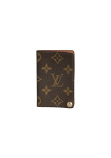 VINTAGE MONOGRAM CARD HOLDER