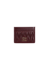 LEATHER MATELASSE CARD HOLDER