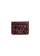 LEATHER MATELASSE CARD HOLDER