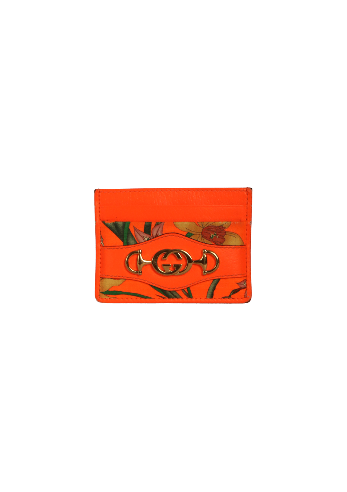 GUCCI ベルナルド　リモージュ　小物入れ CARDHOLDER GUCCI FLORA ZUMI CARD HOLDER LARANJA ORIGINAL – Gringa