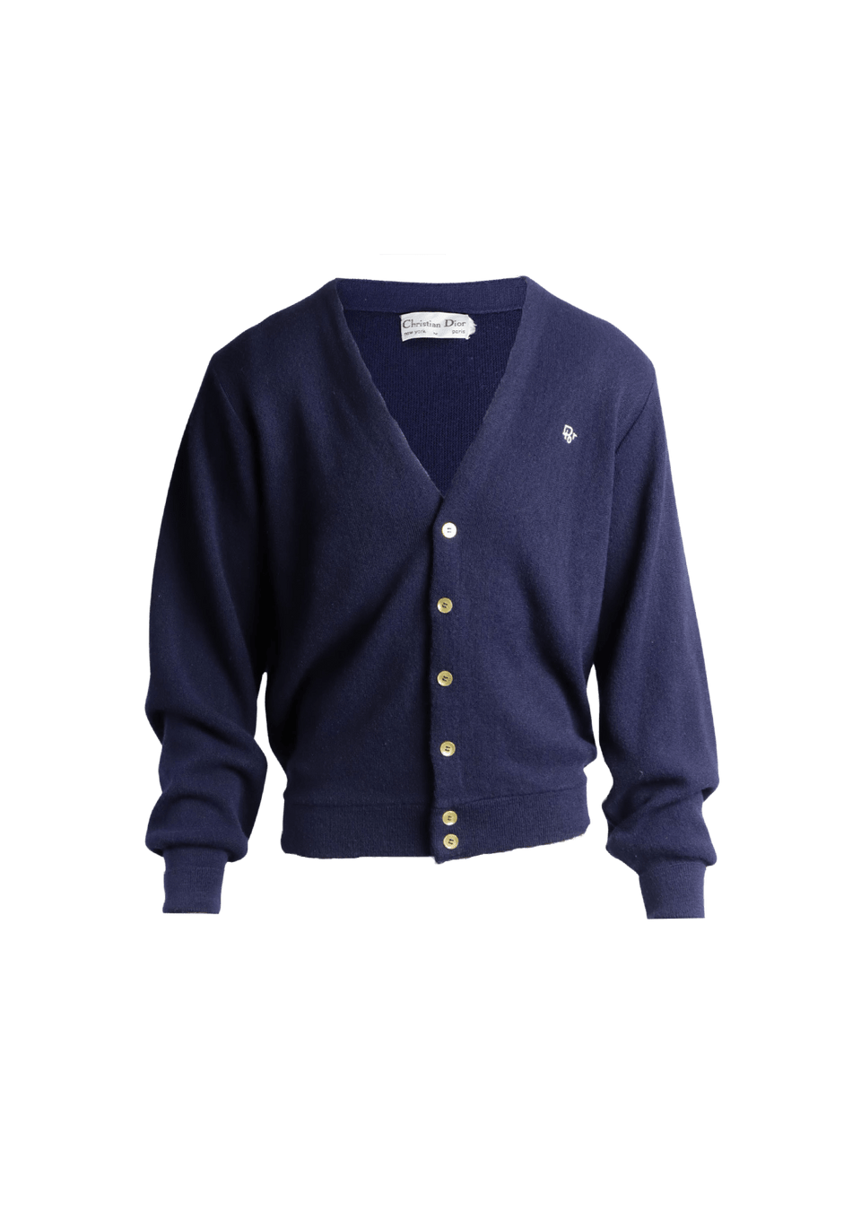 CARDIGAN CHRISTIAN DIOR VINTAGE CARDIGAN AZUL M ORIGINAL – Gringa CARDIGAN CHRISTIAN DIOR VINTAGE CARDIGAN AZUL M ORIGINAL – Gringa