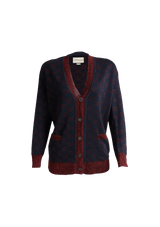 INTERLOCKING G V-NECK CARDIGAN PP