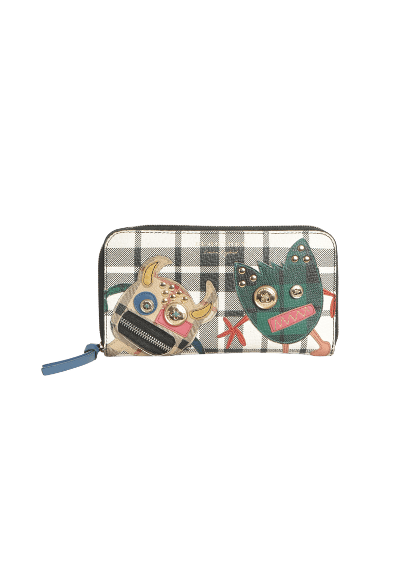 CARTEIRA BURBERRY LEATHER PRINTED WALLET ESTAMPADO ORIGINAL Gringa