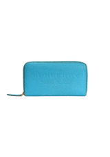 LEATHER ZIP AROUND WALLET