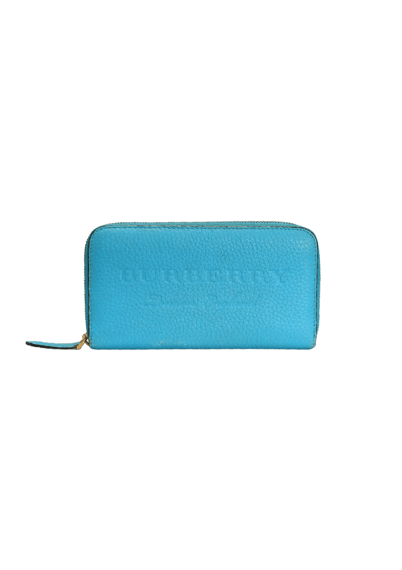 LEATHER ZIP AROUND WALLET