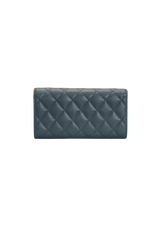 CLASSIC LONG FLAP WALLET CAVIAR