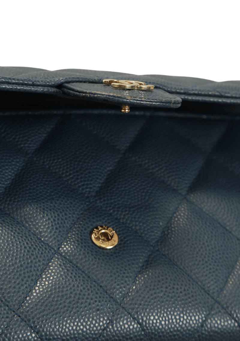 CLASSIC LONG FLAP WALLET CAVIAR