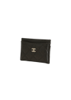 INTERLOCKING CC LOGO CARD HOLDER CAVIAR