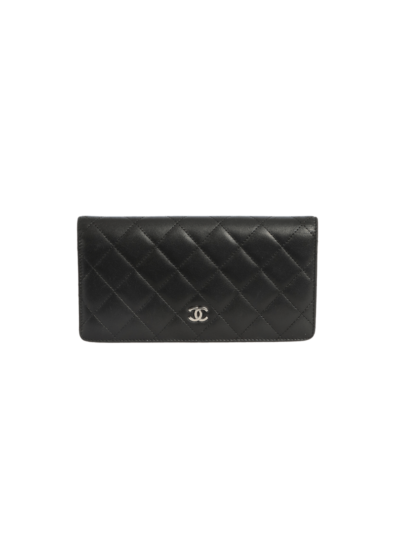 QUILTED L-YEN LAMBSKIN WALLET