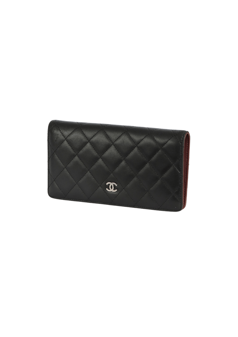 QUILTED L-YEN LAMBSKIN WALLET