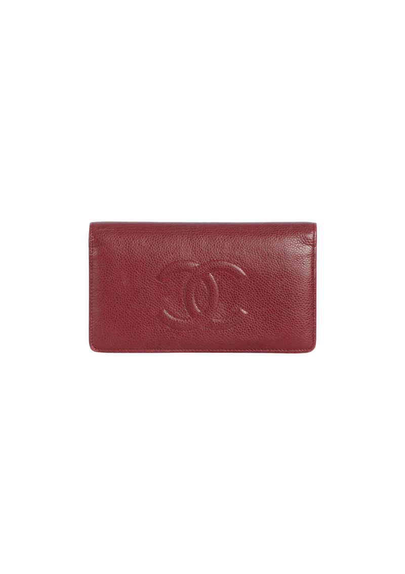 TIMELESS CC YEN BIFOLD CAVIAR