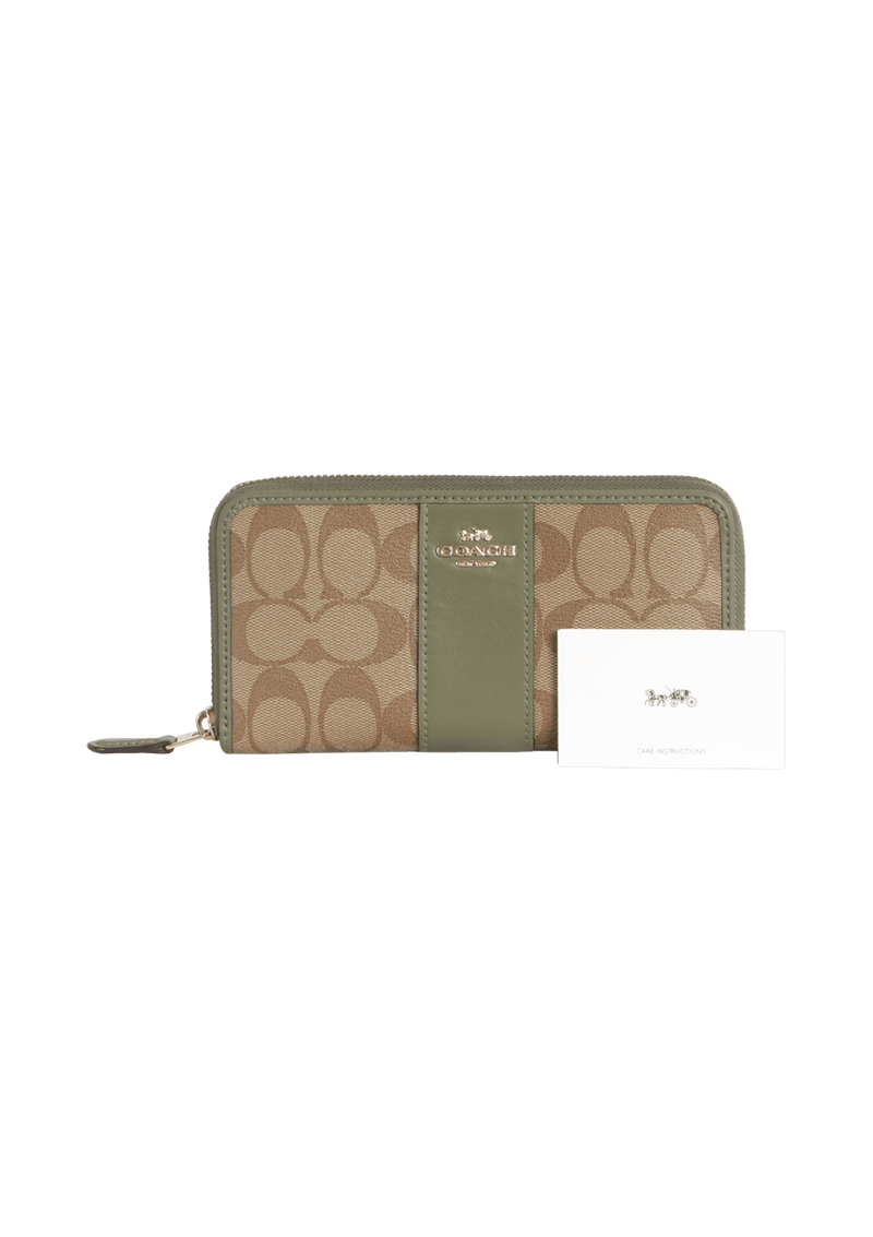 SIGNATURE ZIP AROUND WALLET