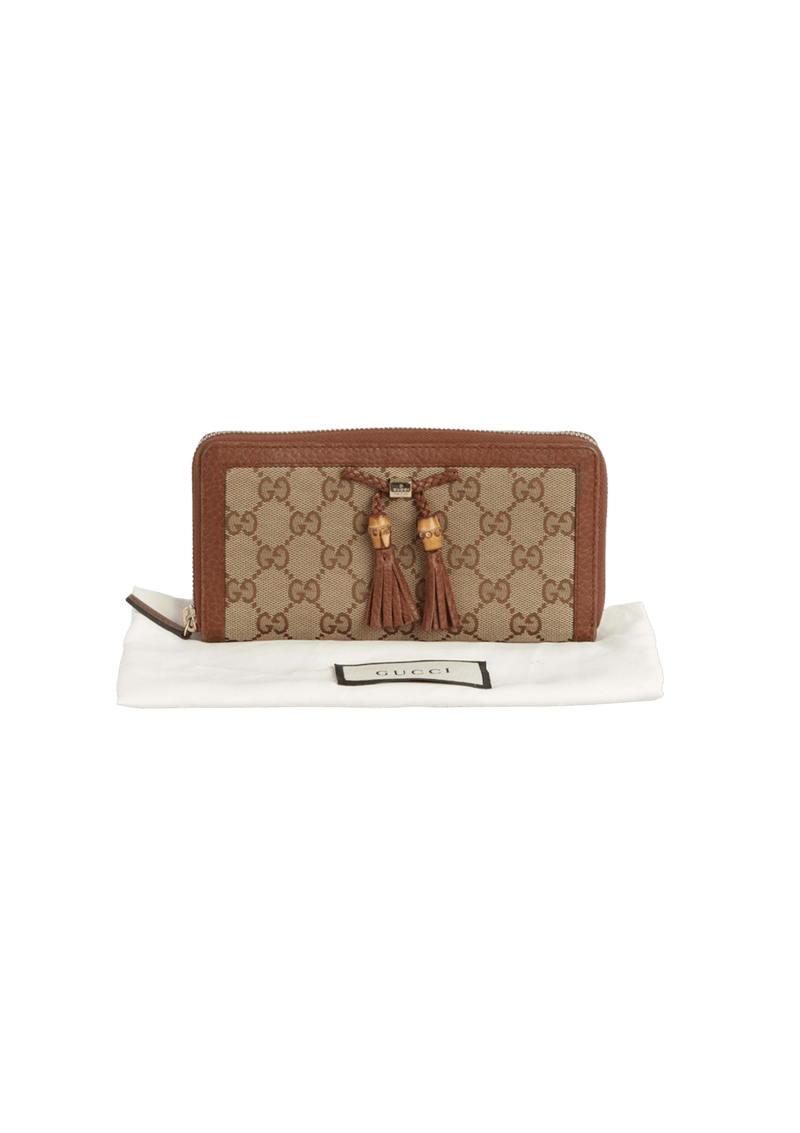 GG CANVAS BAMBOO WALLET