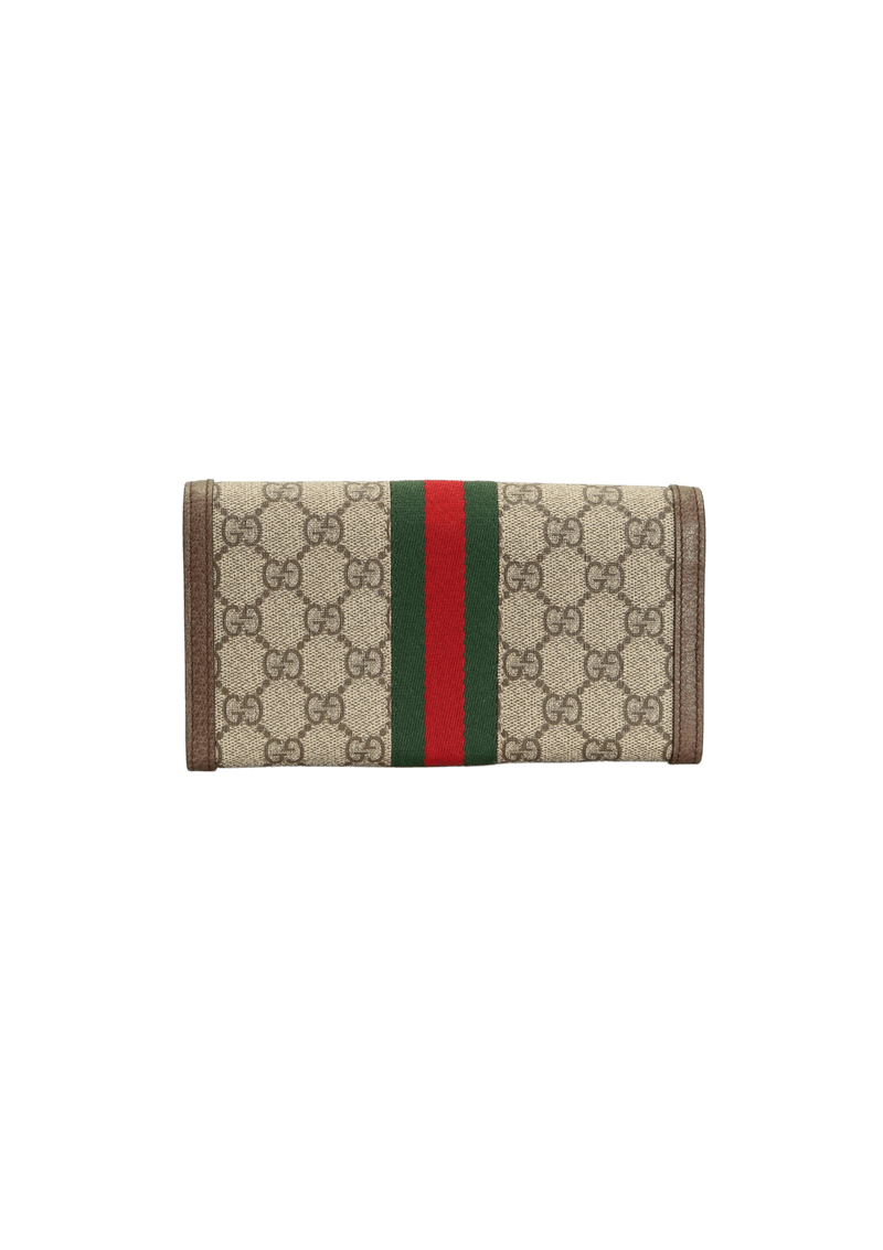 GG SUPREME OPHIDIA CONTINENTAL WALLET
