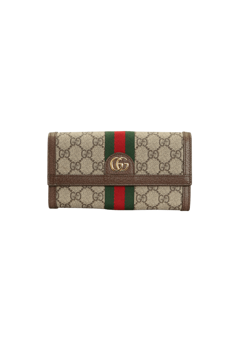 GG SUPREME OPHIDIA CONTINENTAL WALLET